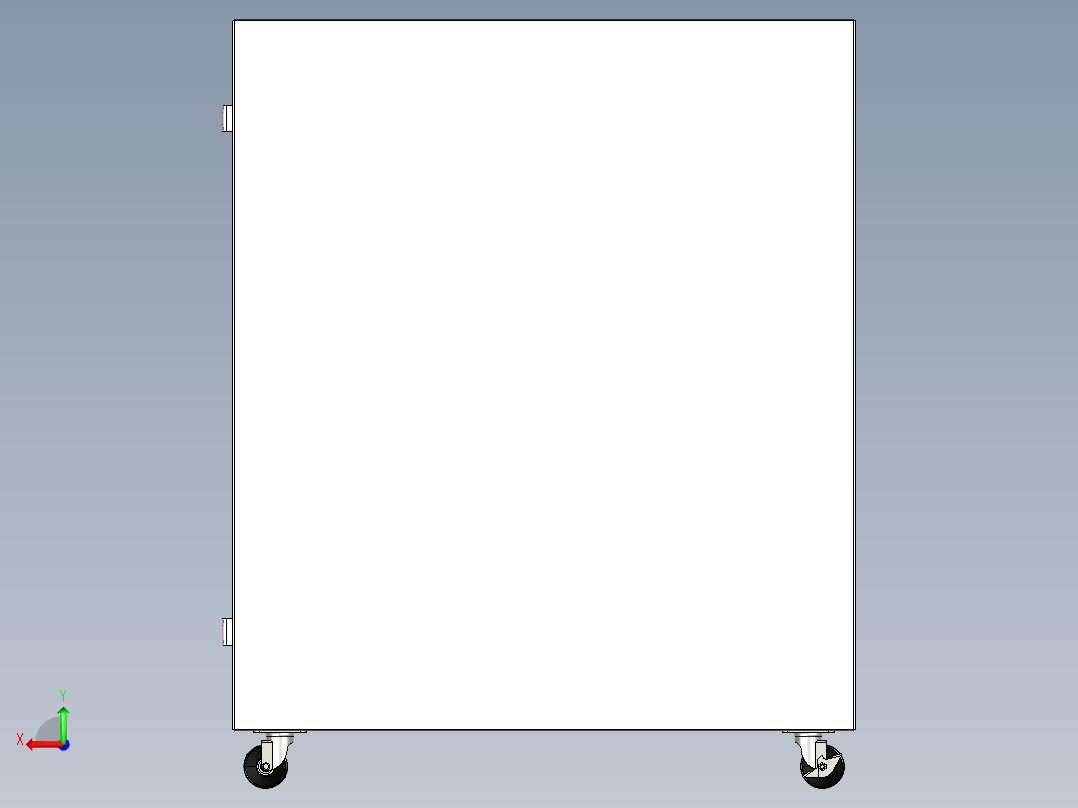 电控柜设计模型图后视图