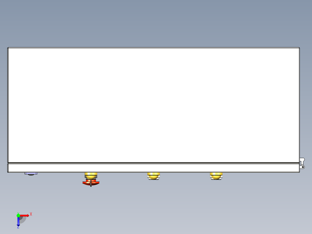 电控柜设计模型图俯视图