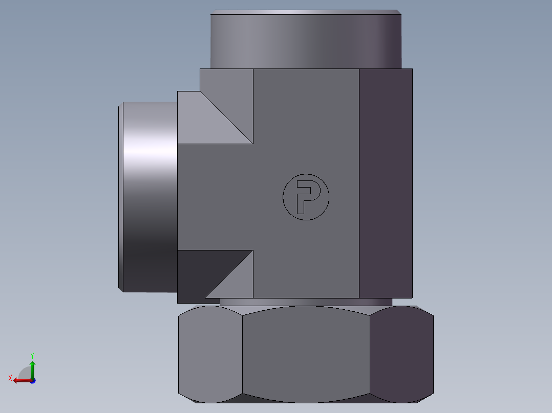 CC+CD 三通组合接头、CC-52后视图