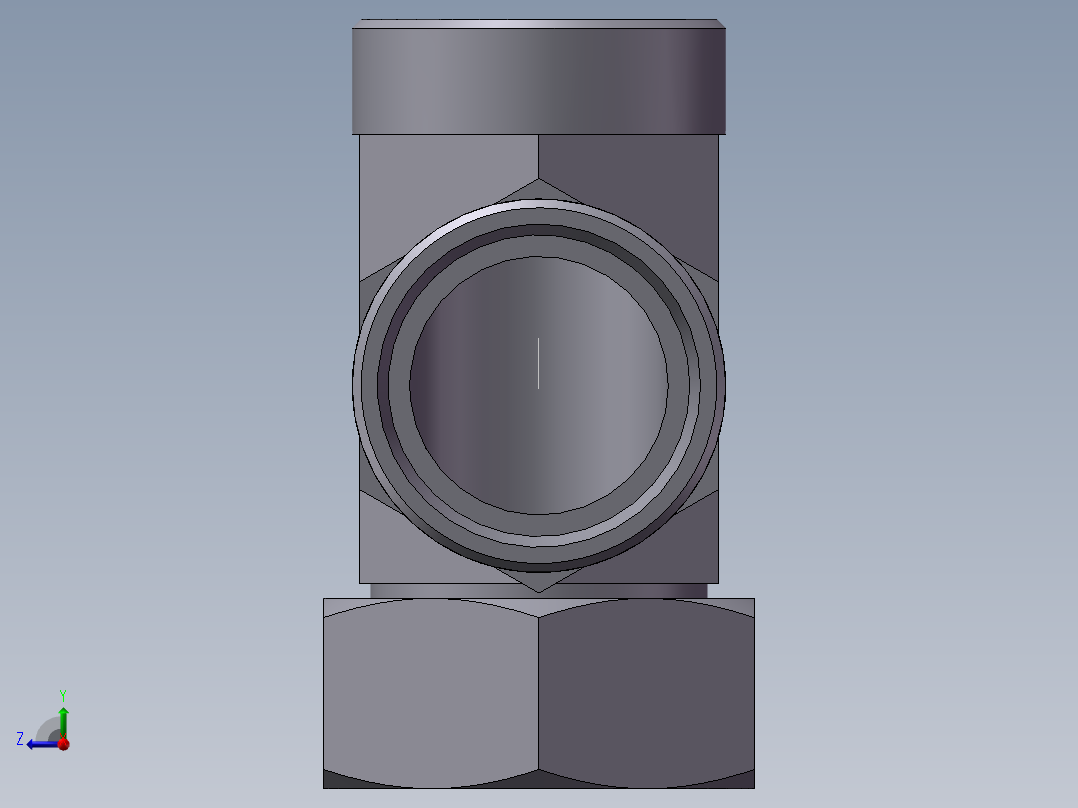 CC+CD 三通组合接头、CC-52右视图