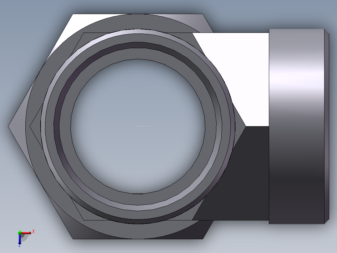 CC+CD 三通组合接头、CC-52俯视图