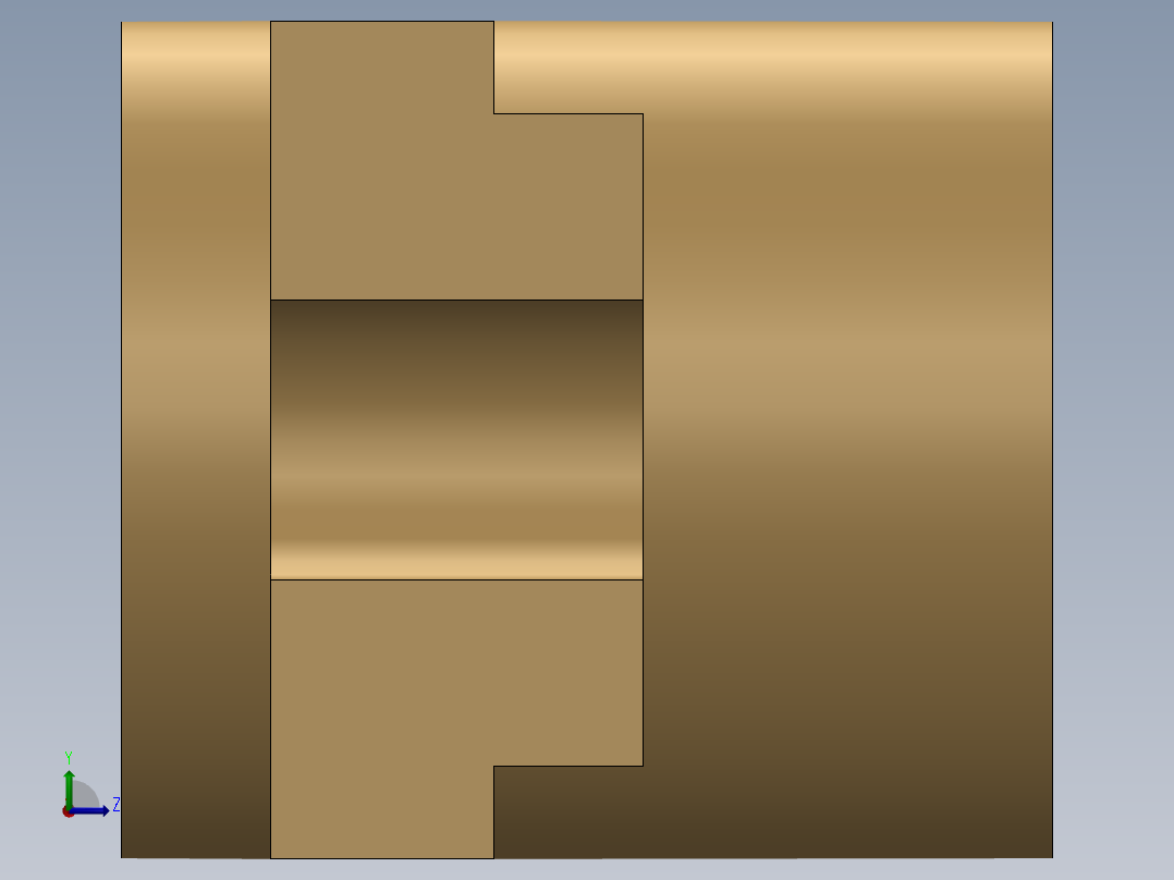 工业机械制动器支架左视图