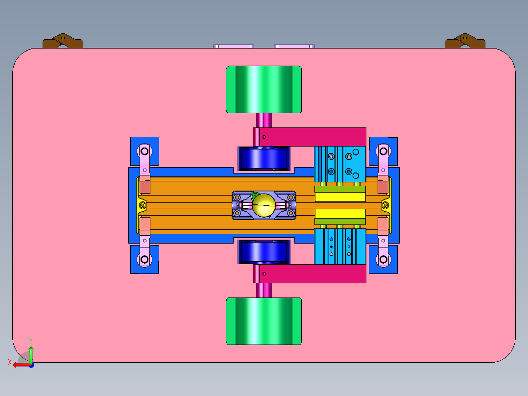 拖把往复运动疲劳测试装置后视图