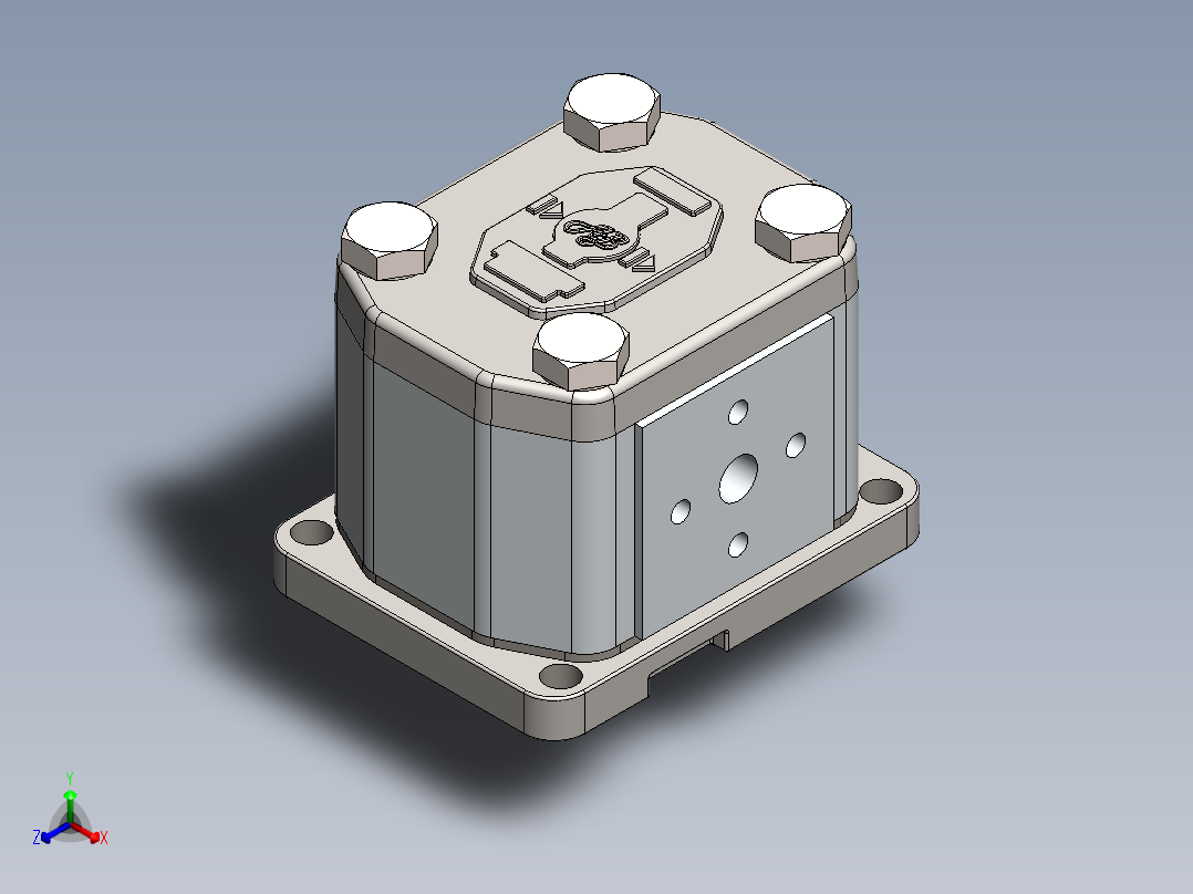 泵、水泵(112)正等轴测图