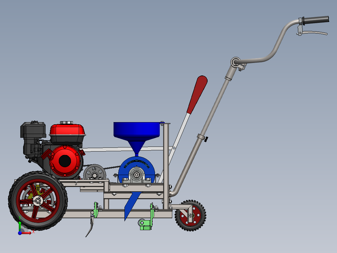 农业机械、播种机(53)前视图