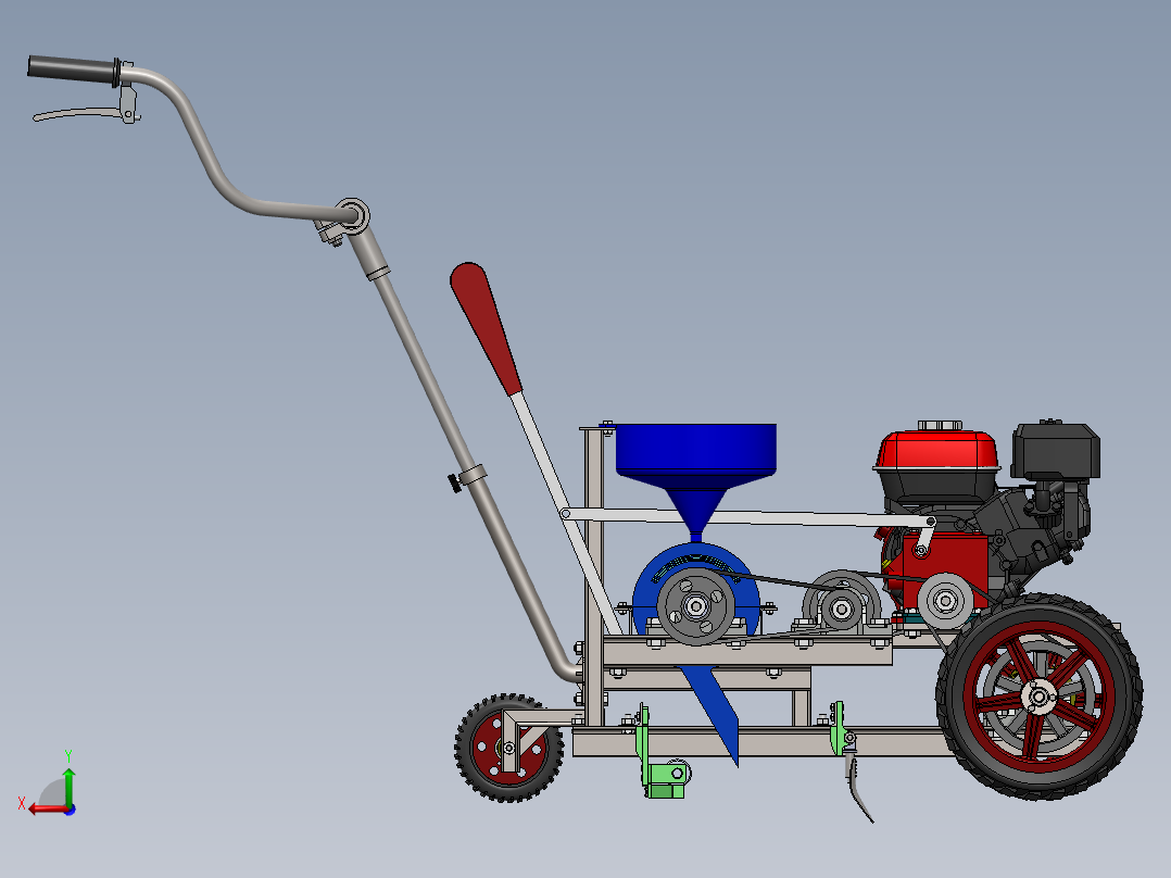 农业机械、播种机(53)后视图