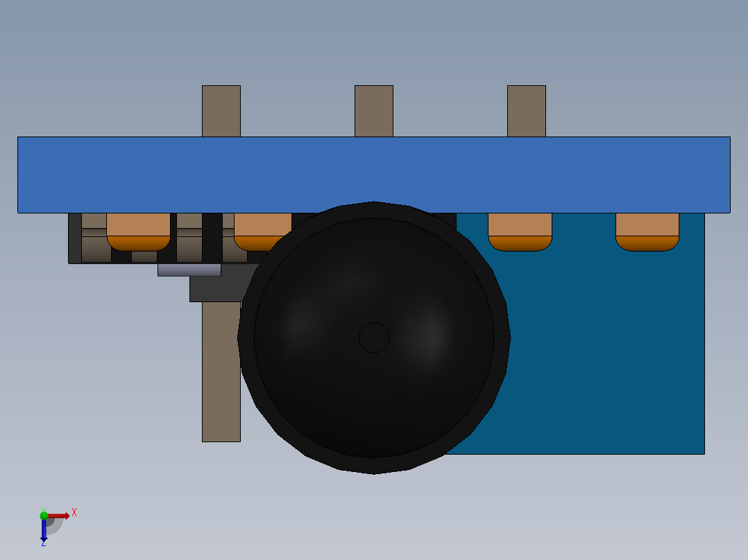 传感器(74)俯视图