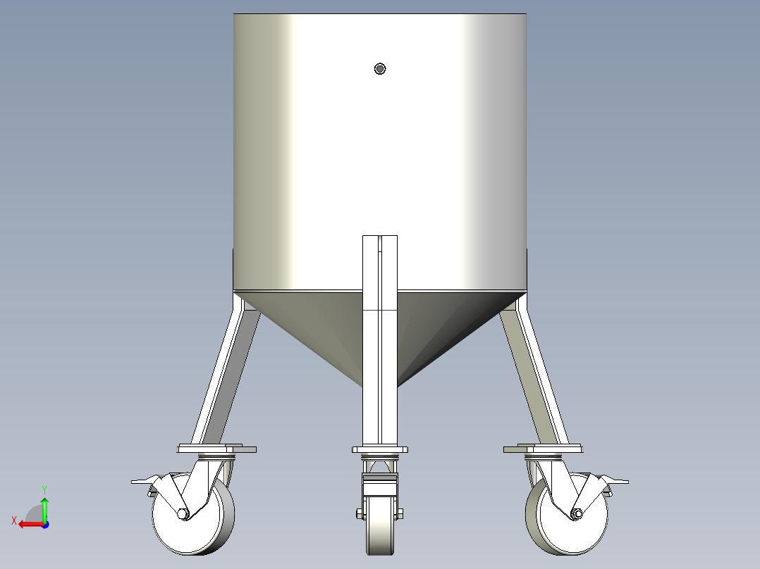 自动供砂桶后视图
