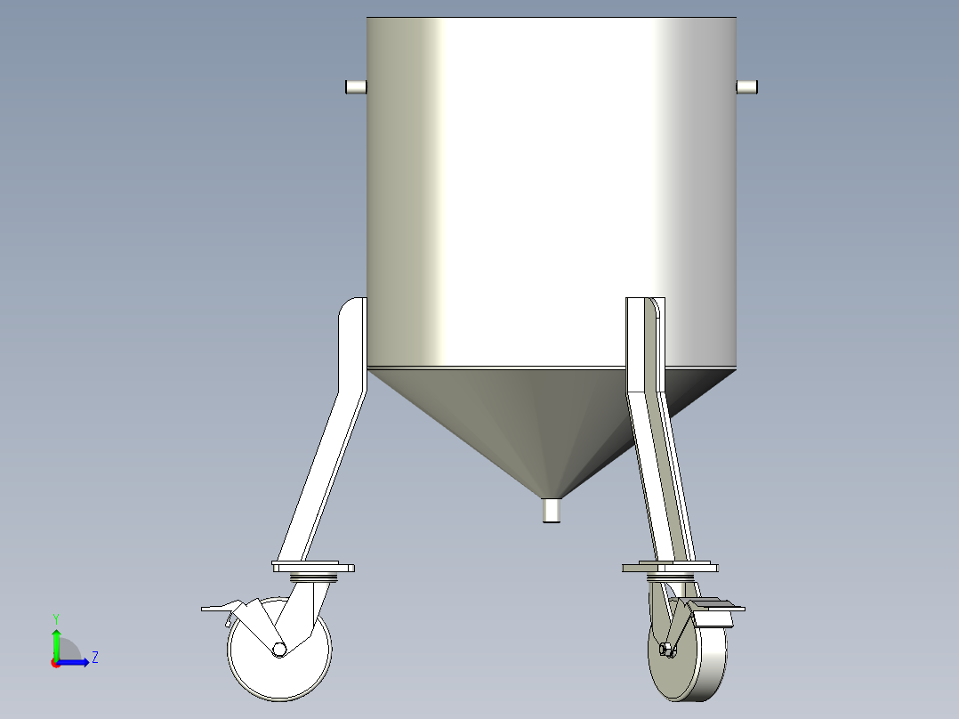 自动供砂桶左视图