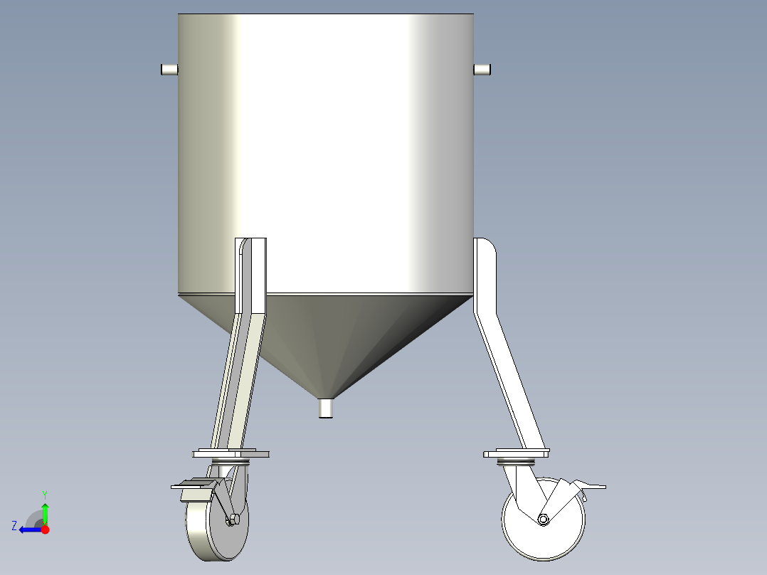 自动供砂桶右视图