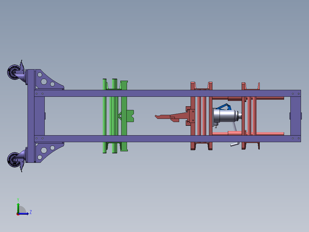 10吨液压折弯机sw18左视图