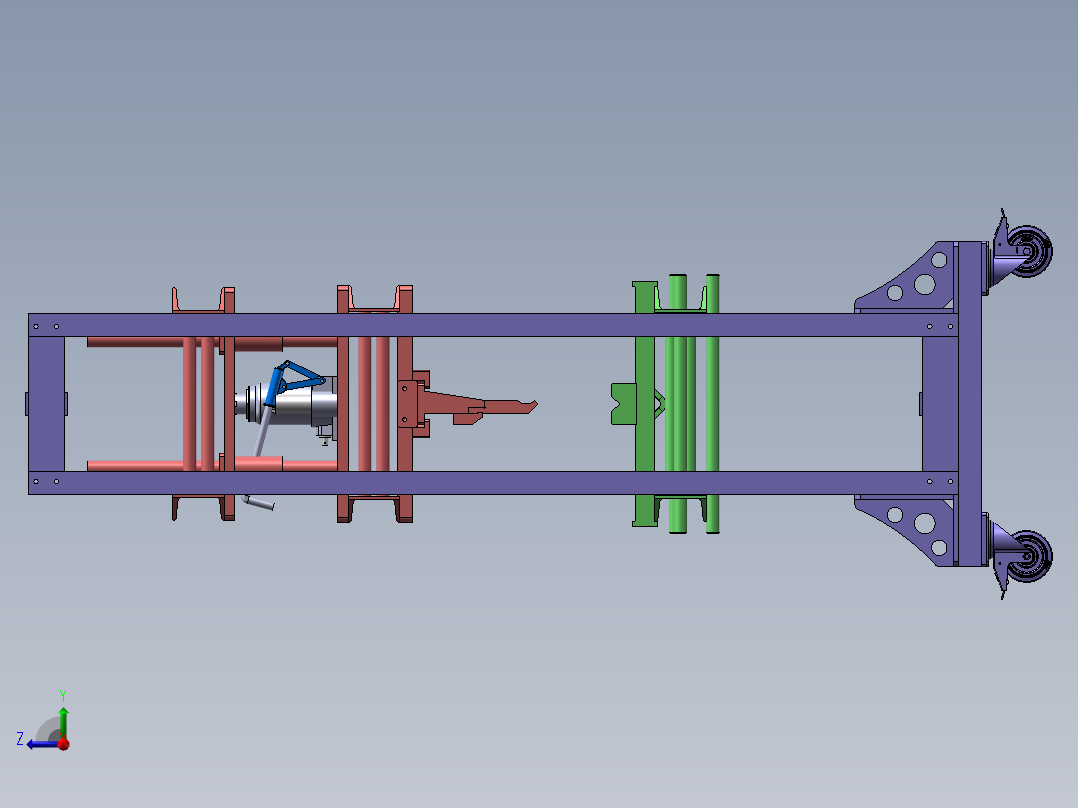 10吨液压折弯机sw18右视图