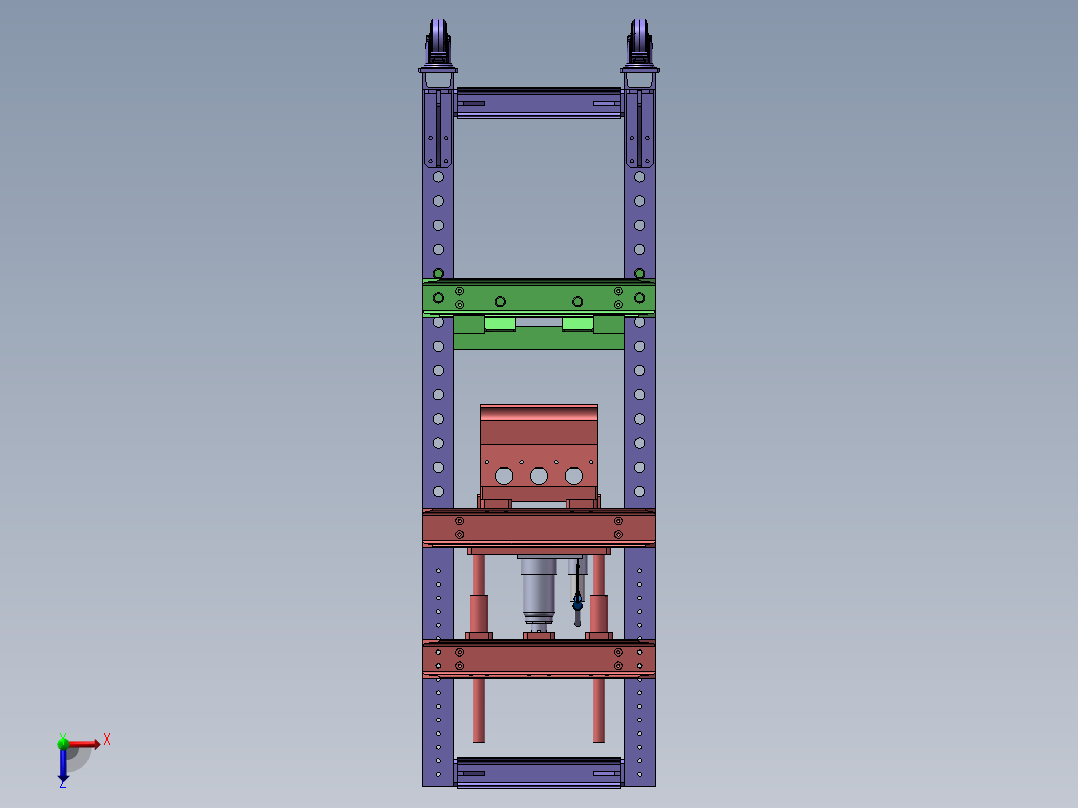 10吨液压折弯机sw18俯视图