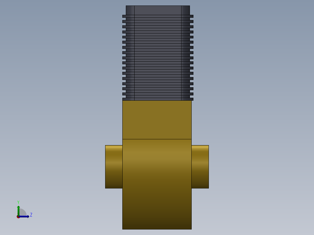 内燃机模型左视图