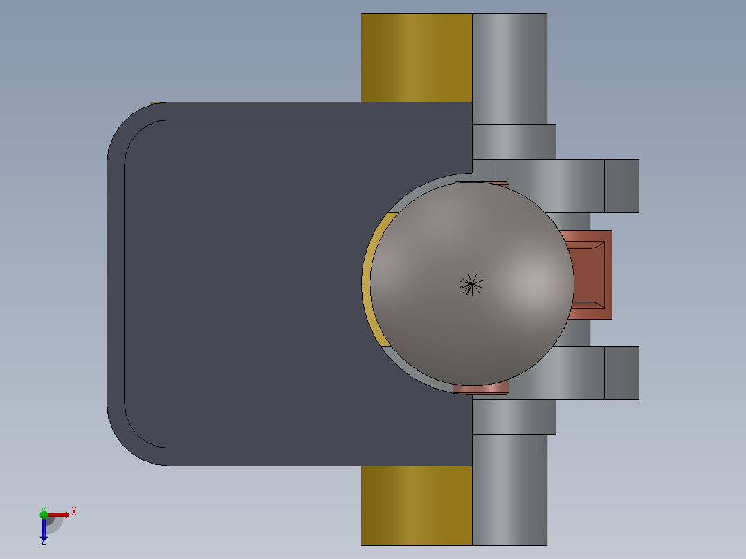 内燃机模型俯视图