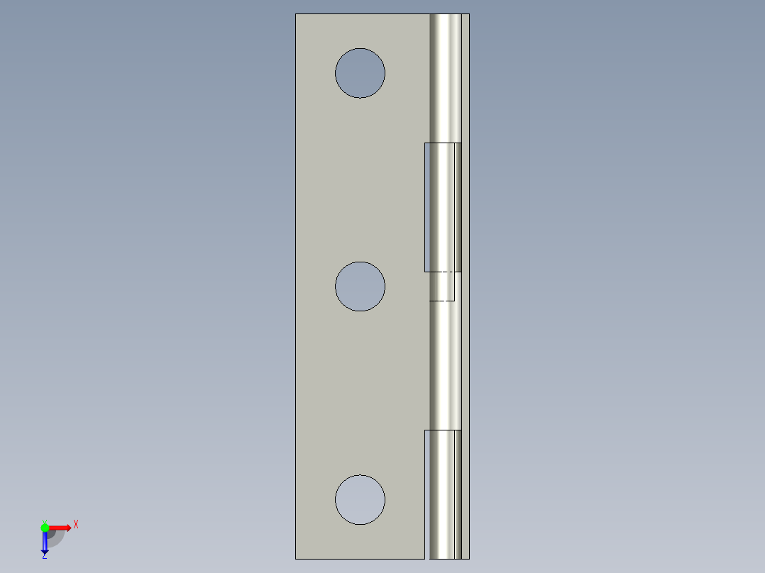 HHSP-25不锈钢合页020811180001俯视图