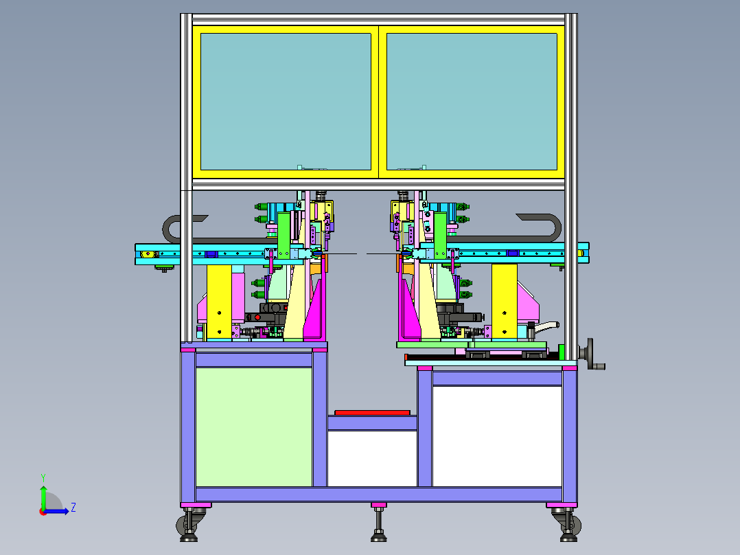 手机FFC冲裁检测机（FFC软排线冲切机及CCD视觉检测设备）左视图