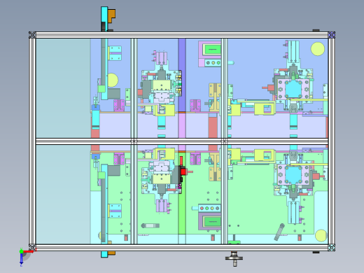 手机FFC冲裁检测机（FFC软排线冲切机及CCD视觉检测设备）俯视缩略图