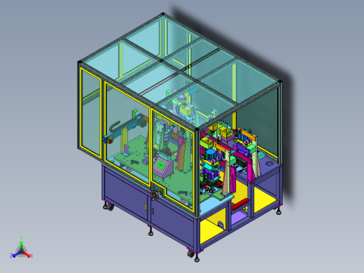 手机FFC冲裁检测机（FFC软排线冲切机及CCD视觉检测设备）正等轴测缩略图