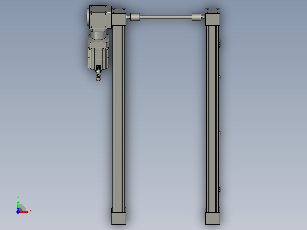 双传动模组KXT-75CP-1000-(1)前视图