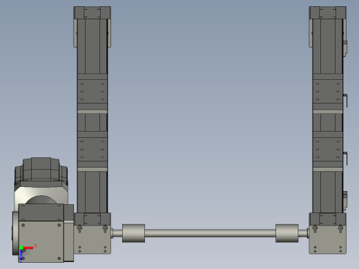 双传动模组KXT-75CP-1000-(1)俯视缩略图