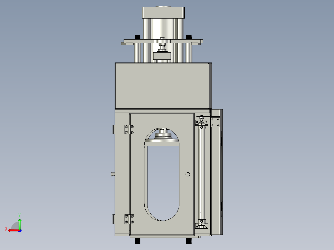 PY-4合1下槽组件-00下槽部分后视图