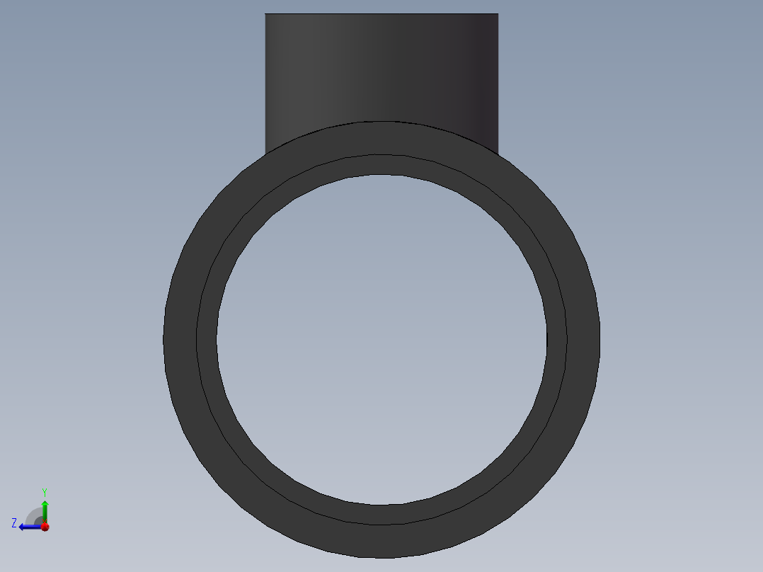 RTee_DN125_65_U-PVC右视图