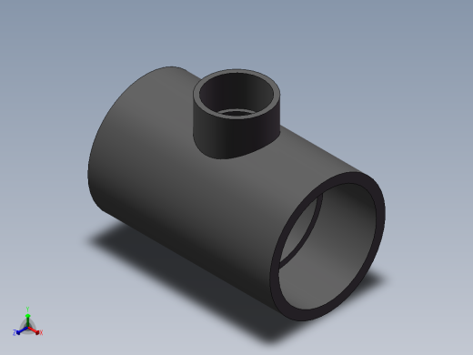 RTee_DN125_65_U-PVC正等轴测缩略图