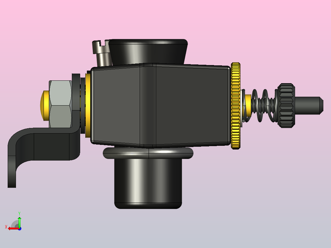 遥控化油器后视图