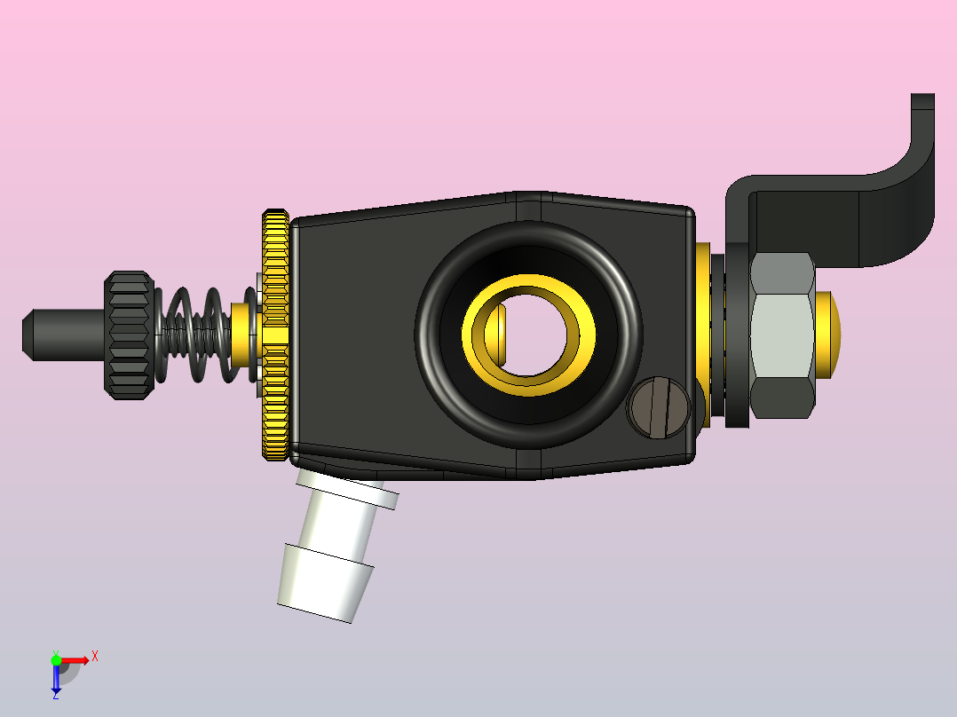 遥控化油器俯视图
