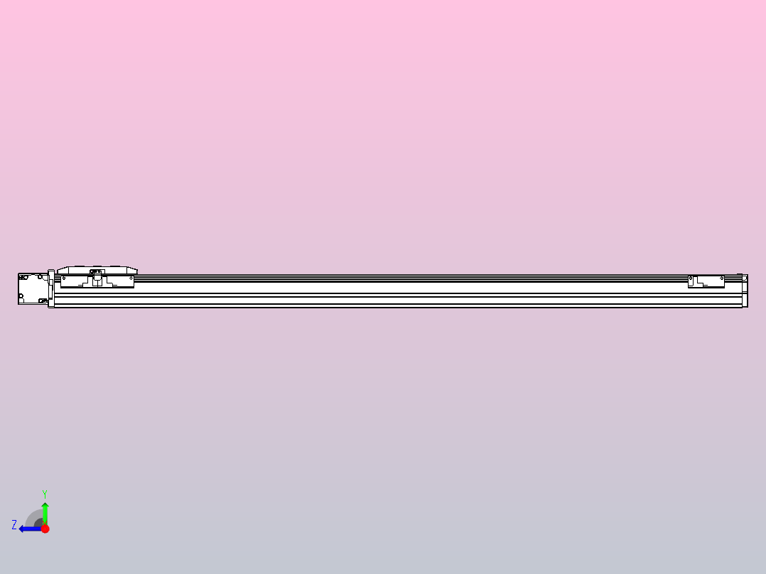 机器人皮带驱动直线轴TPA-GCB-50-P42-L850-DL-M10-N3右视图