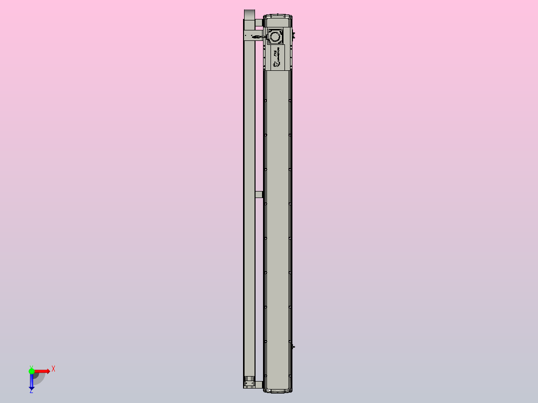 TM17-L3-1800-BC-T750W-C4-MB-3M齿轮齿条型TM17俯视图