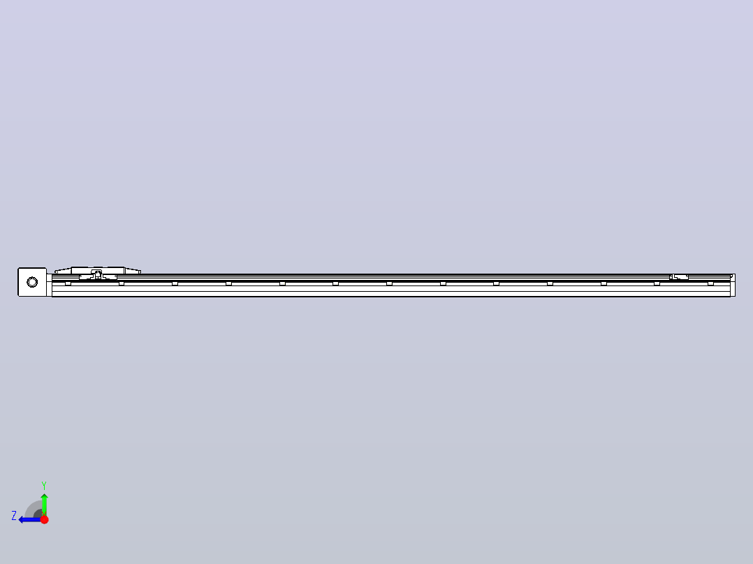 机器人皮带驱动直线轴TPA-GCB-150-P80-L1600-DR-M75-N3右视图
