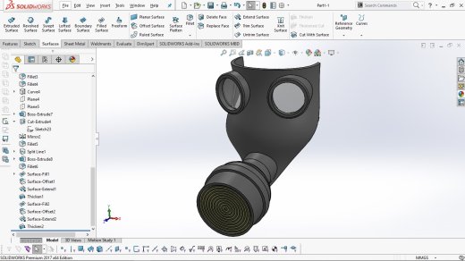 防毒面具-面具模型缩略图