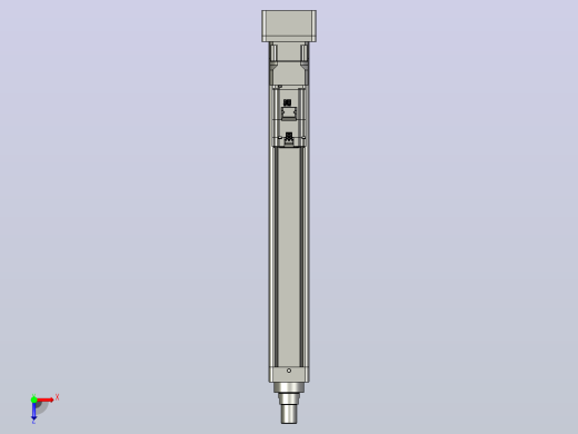 轻载电动缸TPA-ESR80-2510C-L600-MR-W-P75-JX-C3俯视缩略图