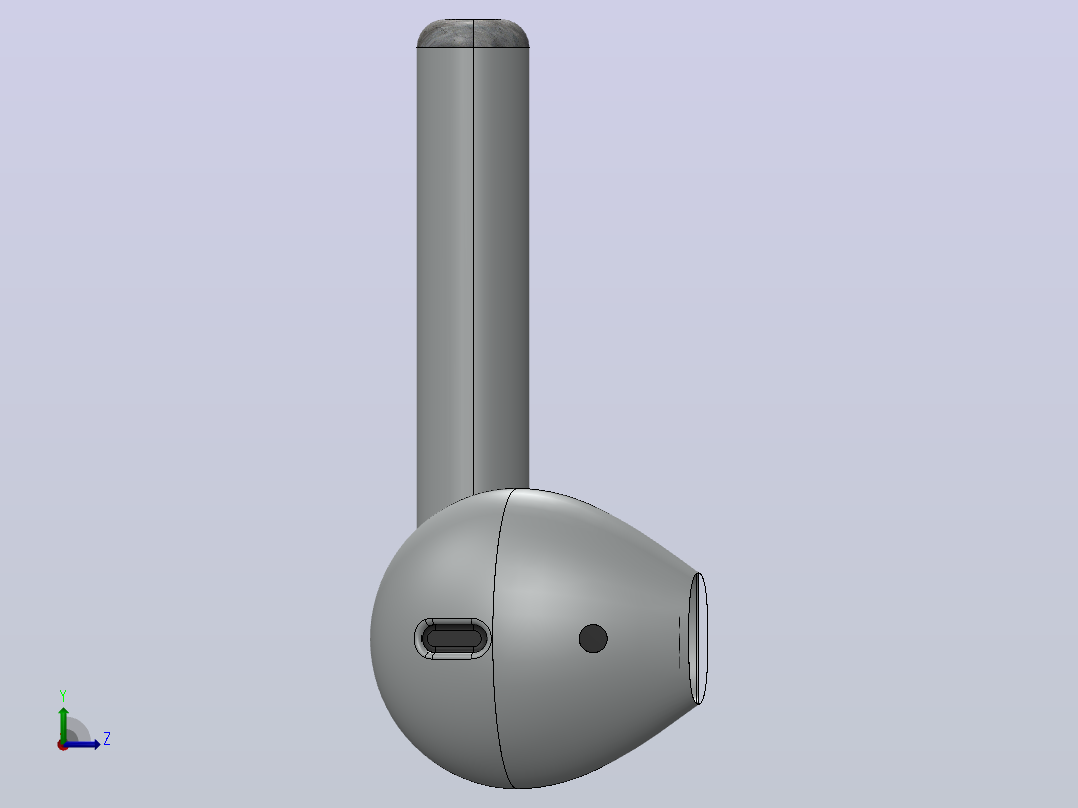苹果airpod 左视图