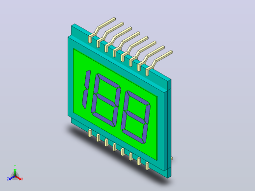 Lumex 2.5位液晶显示屏。5V标称电压，工作在-40度LCD-A2X1C50TR