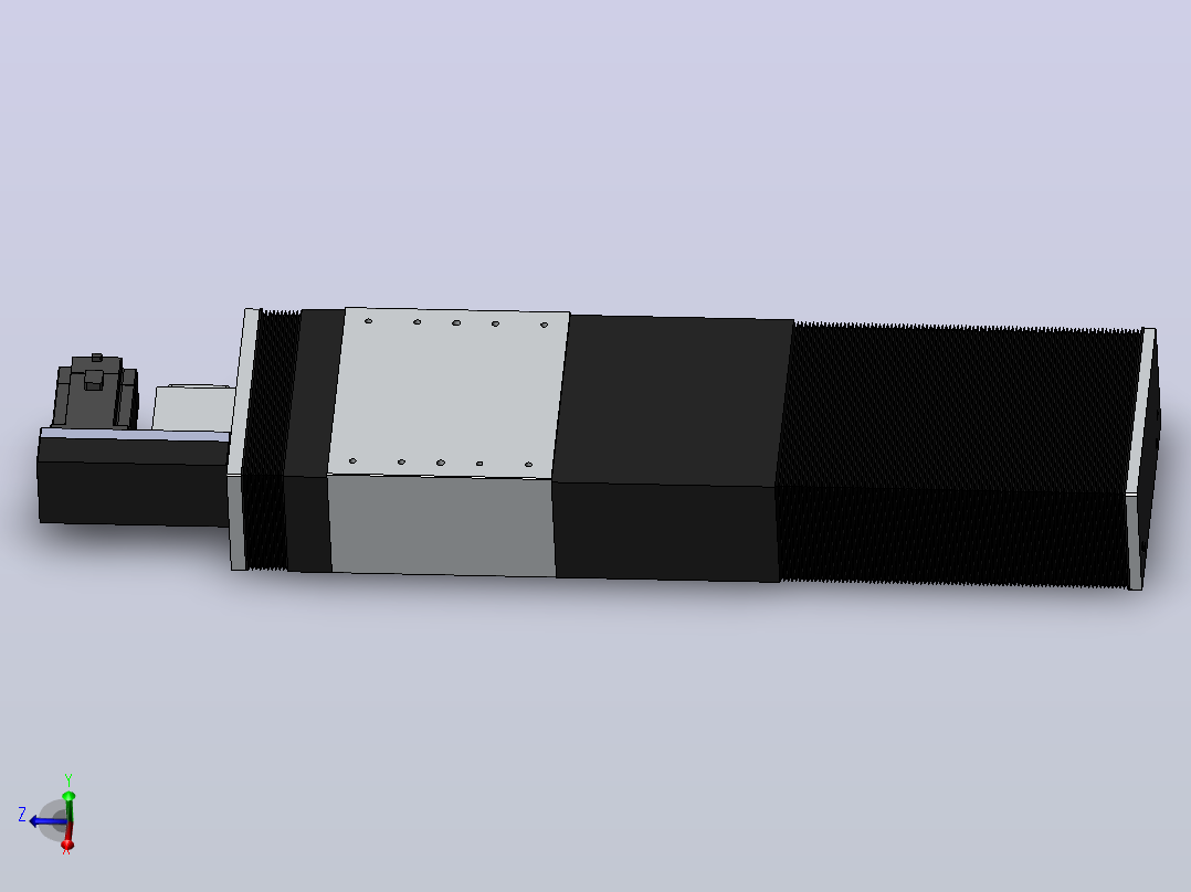 直线模组DMBF220-LBCR（电机左后折）[DMBF220-L45S500-DT750-A2U-LBCR]主视图