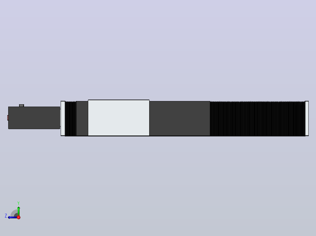 直线模组DMBF220-LBCR（电机左后折）[DMBF220-L45S500-DT750-A2U-LBCR]右视图