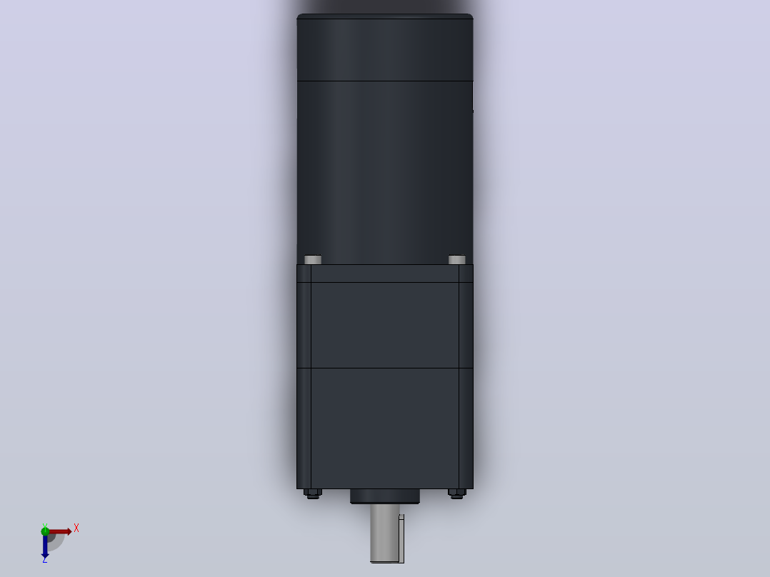90DC(65W╱120W)微型直流组合型减速电机[90DC65GV24R16-90GM7.5HK]俯视图