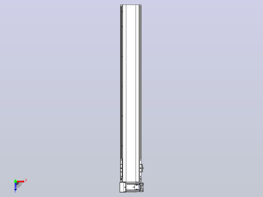 皮带直线轴半封闭可选导轨TPA-HNB-140D-120-L950-LU-Y-P40-N3俯视缩略图
