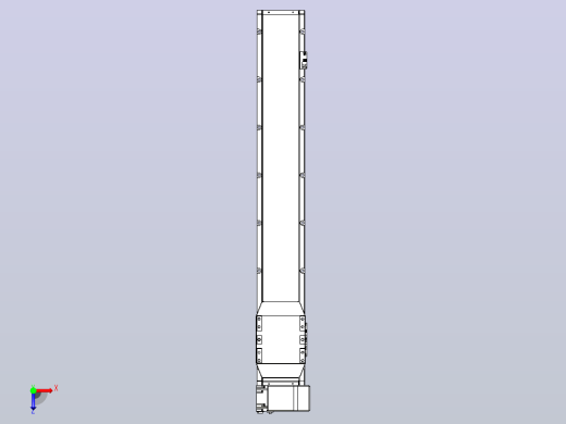 机器人皮带驱动直线轴TPA-GCB-150-P80-L850-RP-M75-N3俯视缩略图