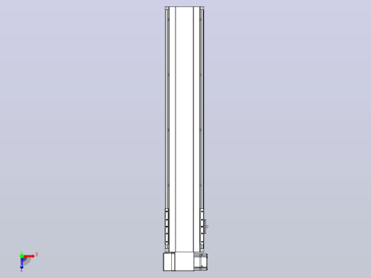 皮带直线轴半封闭可选导轨TPA-HNB-140D-120-L650-LP-C-P40-N3俯视缩略图