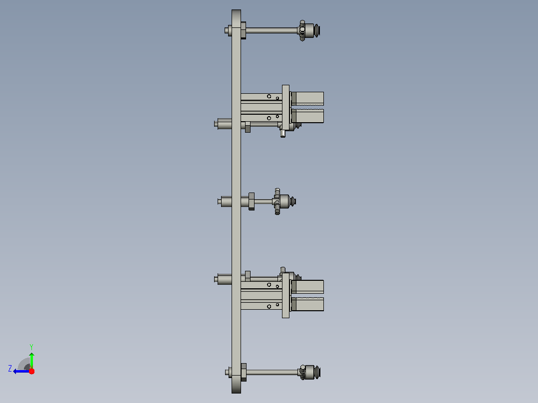 注塑模具下料治具右视图