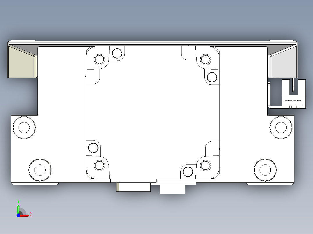 滚珠丝杠直线轴内置导轨TPA-GCR-170-2510C-L1350-M-M75-N3前视图