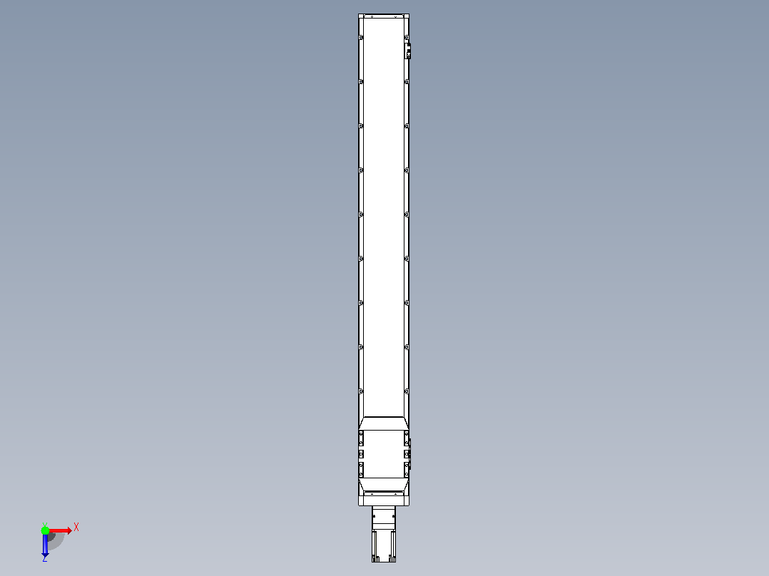 滚珠丝杠直线轴内置导轨TPA-GCR-170-2510C-L1350-M-M75-N3俯视图