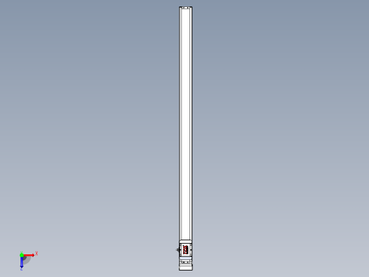滚珠丝杠直线轴带导轨全封闭TPA-HCR-65S-1610C-L1150-MP-C-P10-N3俯视缩略图