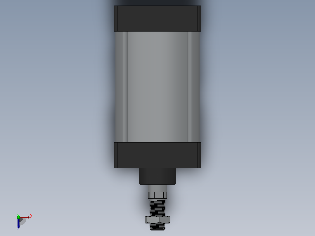 SC气缸SC标准气缸系列SC-100X100-S俯视图