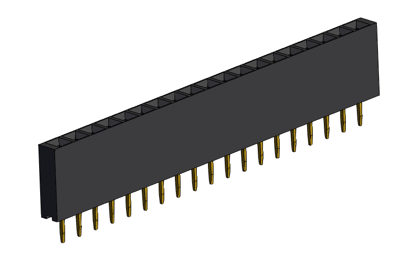 母间距连接器2.54毫米x8  x15  x19引脚