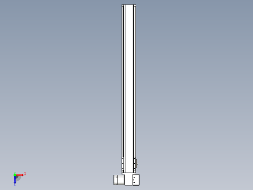 皮带直线轴半封闭可选导轨TPA-HNB-85S-90-L850-RP-C-P20-N3俯视缩略图